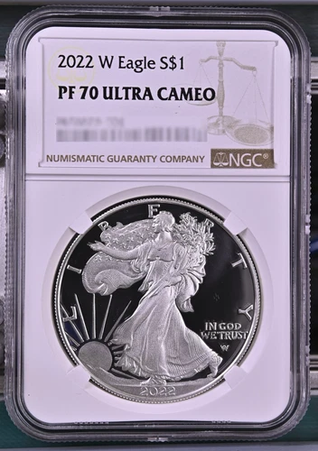 2022 American Eagle Silver $1 Proof Coin NGC PF 70 ULTRA CAMEO