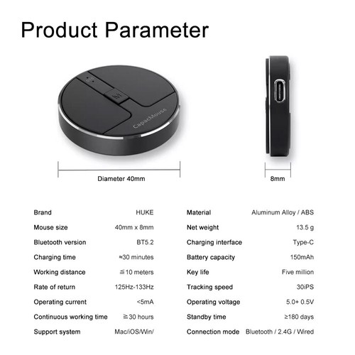 NEW Portable Wireless Mouse 2.4G Wire Mouse Bluetooth Mini Mouse - Picture 11 of 19