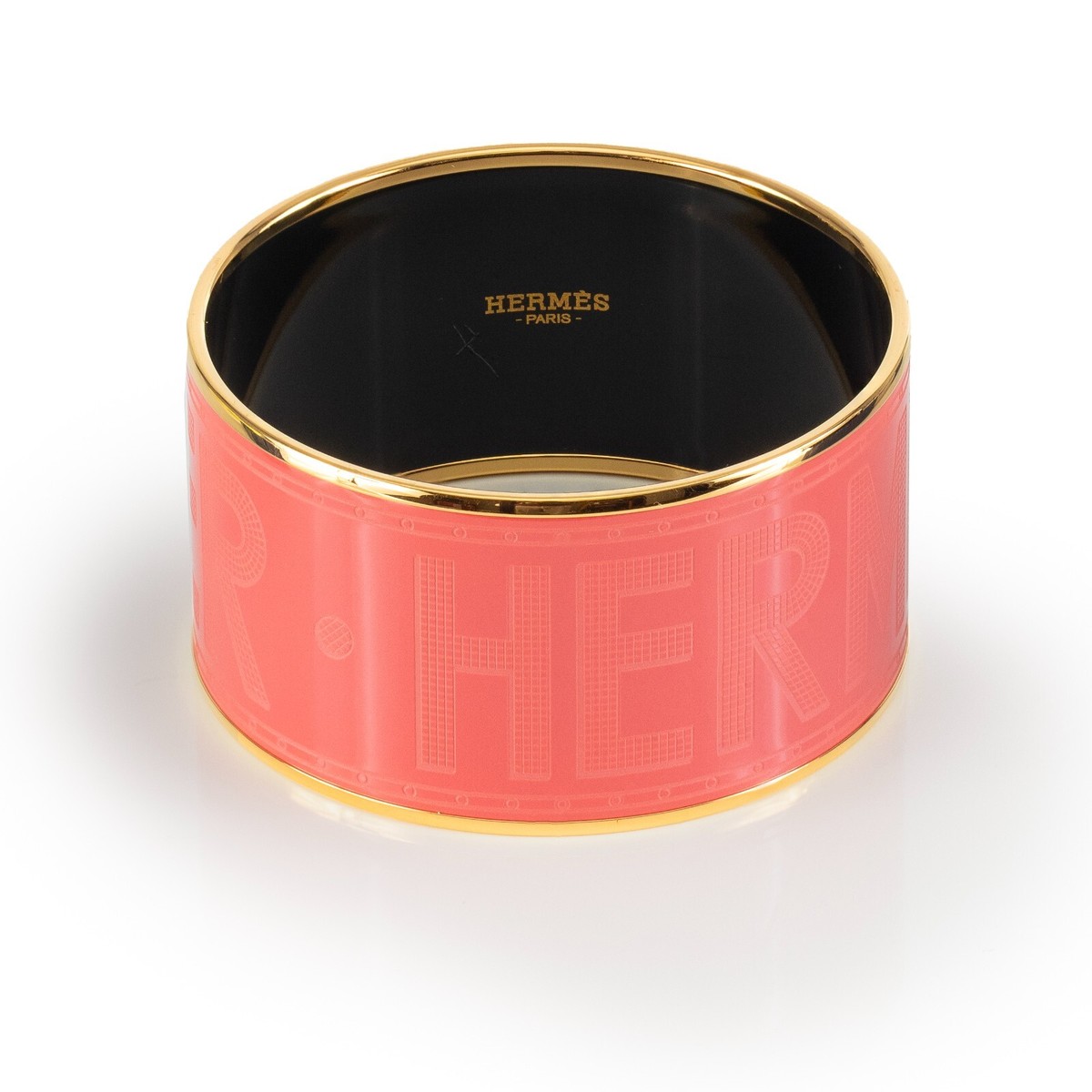 Auth. HERMES Bracelet Hermes Sellier - EGP - Rose Dahlia