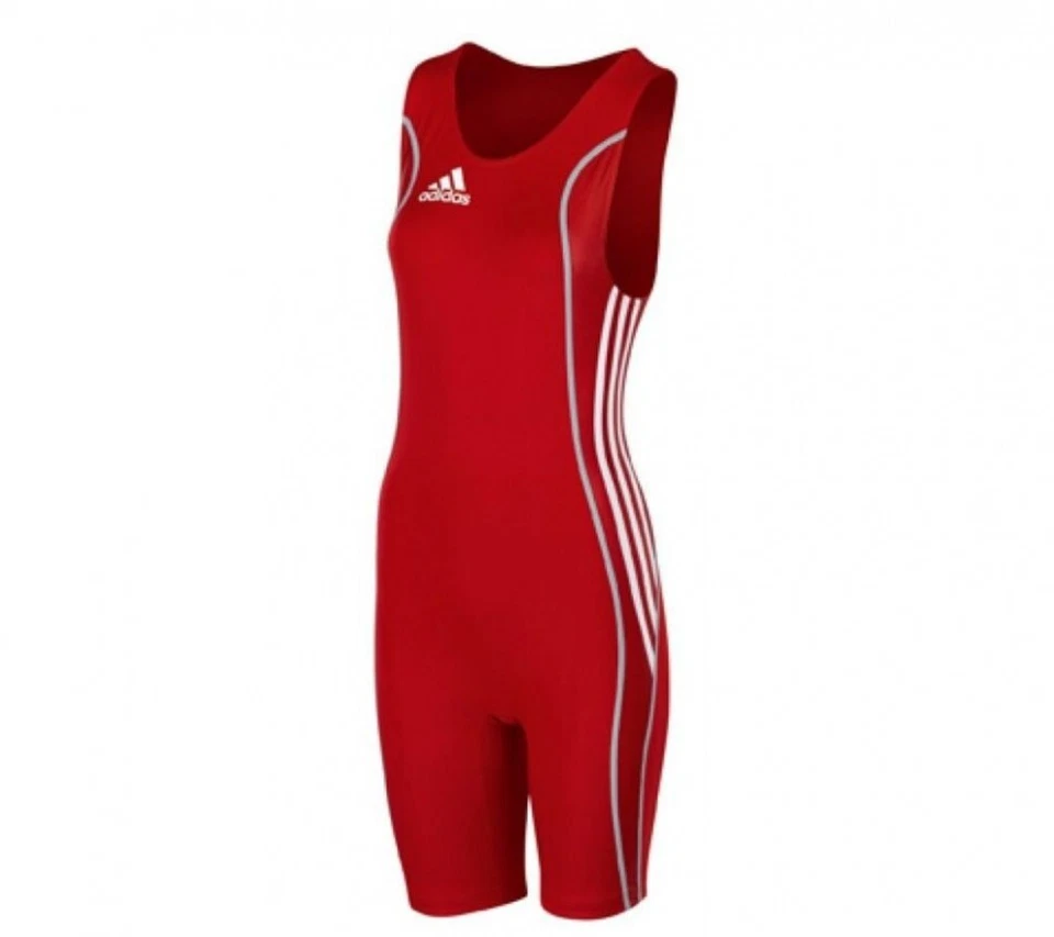 Adidas W8 Wmns Wrestling Suit Da donna Tuta Wrestling Lotta 293250 Rosso - Immagine 2 di 4