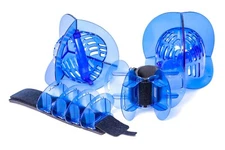 Aqualogix Total Body Pool Fitness Equipment - High Resistance Blue Bell & Fins