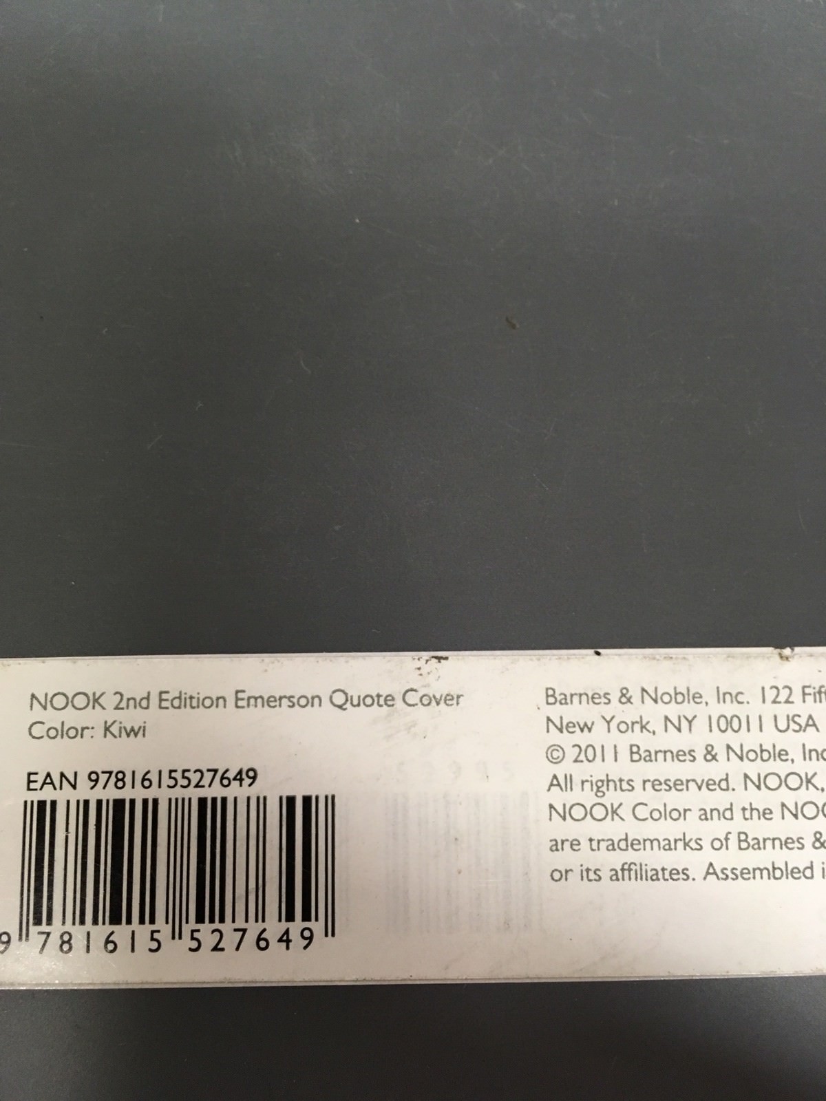 Barnes Noble Cover For Nook 2nd Edition Emerson Quote Color Kiwi