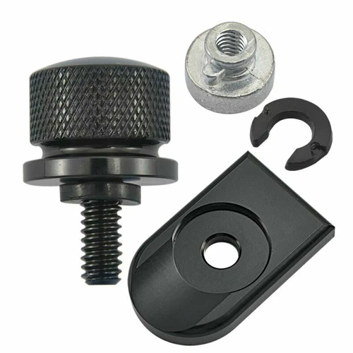 Para Harley Softail Sportster Guardabarros Trasero Asiento Perno Tuerca Perilla Montaje Tornillo Negro - Imagen 1 de 11