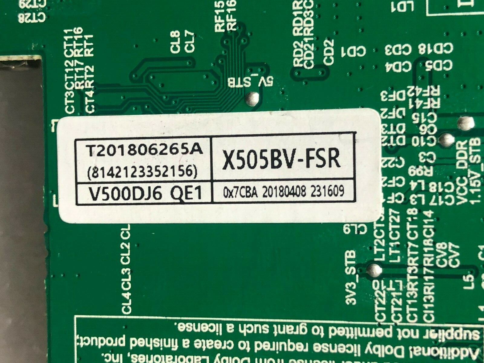 Sceptre H50 / X505BVFSR Main Board / Power Supply 8142123352156 eBay