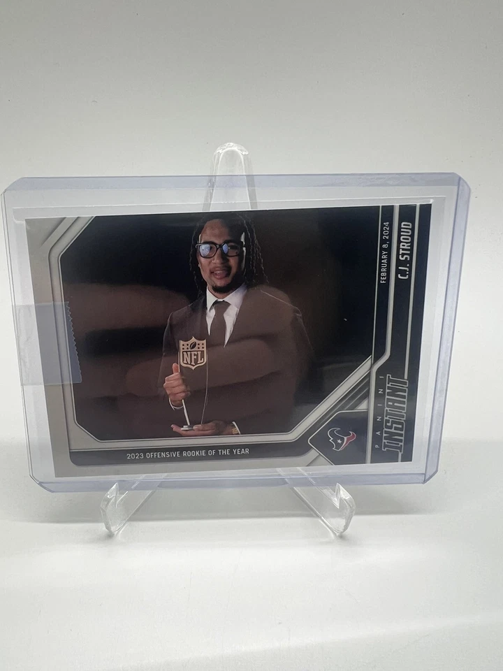 2023 Panini Instant #208 NFL Texans CJ STROUD Rookie OF THE YEAR 1/1561 - Image 2 of 3