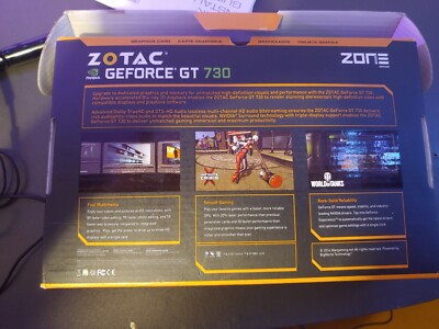 Zotac GeForce GT 730 ZONE Edition 4GB 64-bit Graphics Card - (9288