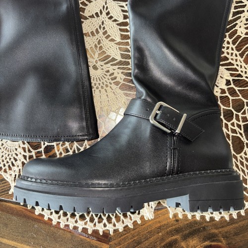 NEW $129 Gianni Bini GB GameChanger Over-the-Knee Lug Sole Boots 6.5M Black - Picture 3 of 7