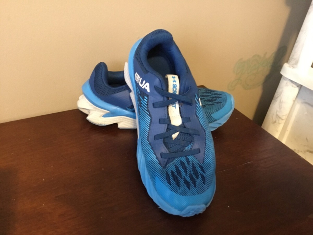 Under Armour Kids White and Blue Sneakers Under Armour Assert 10 Sneakers (Big Kids) - Bootleggers main image 2