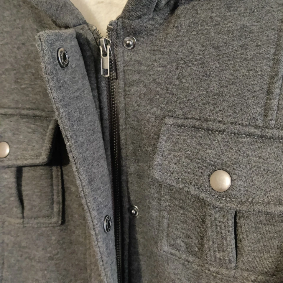 Torrid Heavy Winter Coat White Fur Hooded Zip Button Long Jacket Size 00 / M / L - Image 4 of 4