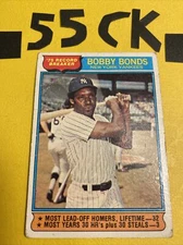 1976 Topps Record Breakers Baseball Card #2 Bobby Bonds + FAST FREE SHIP 🚚
