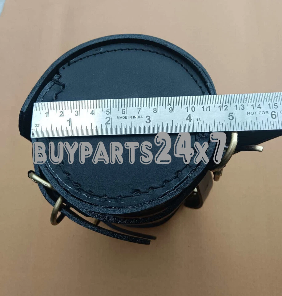 Genuine Leather Tool Roll Bag Engraved Fit For Harley Davidson Motorcycl Foto 2 de 3