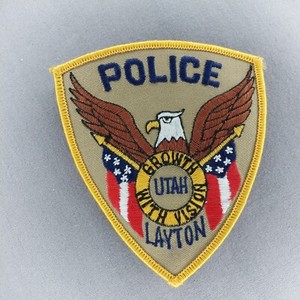 Layton City Utah UT Police 4.5" Shoulder Patch
