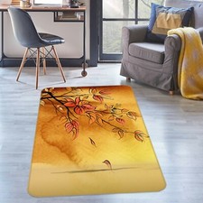 3D Falling Autumn Leaves NAO5022 Game Rug Mat Elegant Photo Carpet Mat Fay
