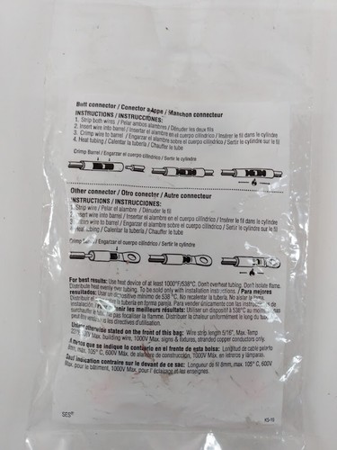 (10-Pk) Bowma Guarnizione Connettori Butt 8 AWG | 23860 | Rosa - Foto 2 di 2