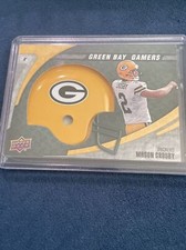 2008 Upper Deck Mason Crosby GREENBAY PACKERS HELMET RELIC CARD