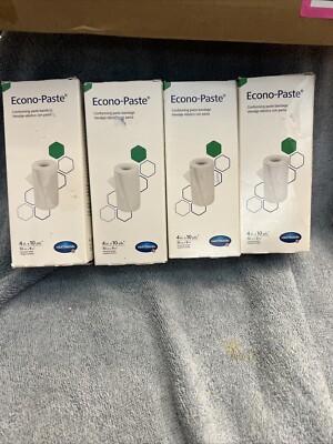 Lot Of 4 New Hartmann Econo-Paste Comforming Dressing 4  x 10yds.  Ref 47400000