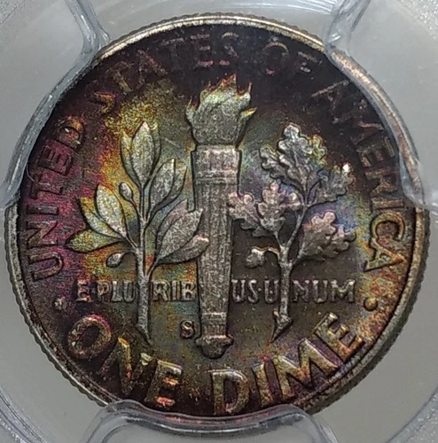 1951-S Roosevelt Dime PCGS MS67 ~ Toned ~ 😎