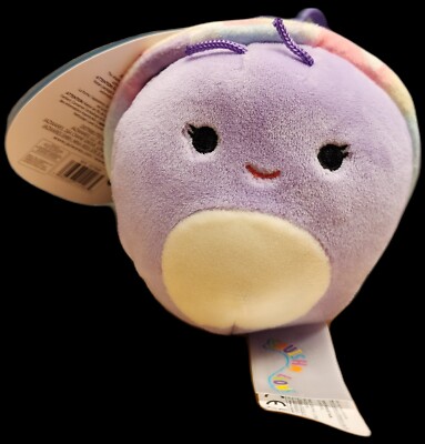 Squishmallows Swerl the Snail 3.5'' Clip-On Valentine's 2023 Plush Toy NWT
