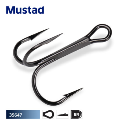 Mustad runde Höhenhaken - Hechtbarsch Zanderforelle Lachs Dödel Angeln Tackle