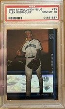 PSA 10 ALEX RODRIGUEZ 1994 SP Holoview Blue #33 RC Rookie Mariners Yankees