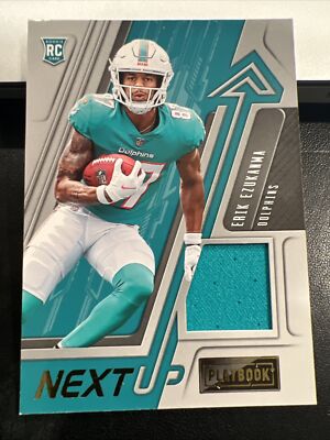 2022 Panini Playbook Erik Ezukanma Next Up Patch Jersey RC Rookie #NU-42
