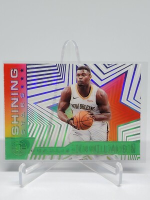 2020-21 Panini Illusions #13 Zion Williamson Shining Stars Emerald F4C