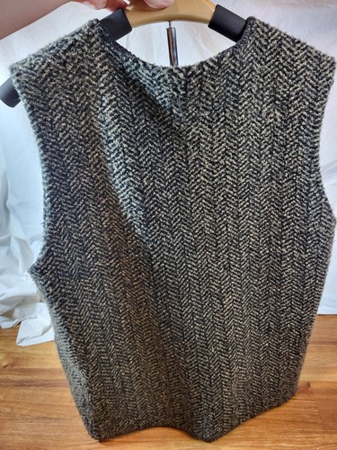 Vintage Chuck Roast Fleece Herringbone Vest Read - Picture 3 of 4