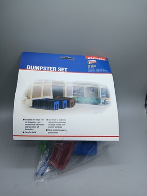 HO scale Walthers 933-3516 assorted dumpsters trash containers lot set Sealed 