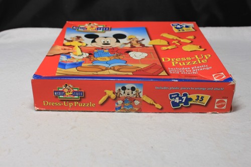 Vintage Mickey’s Stuff for Kids 35 Pc Puzzle Mickey Mouse Chip N Dale Dress-Up - Picture 12 of 15