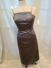  Vera Wang Gray Dress Cocktail Formal Mid Leg NWT