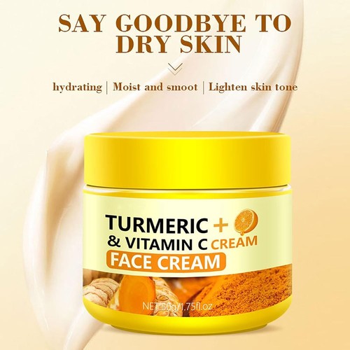 Turmeric Face Cream Vitamin C Wrinkle Remover 50g - Picture 7 of 10