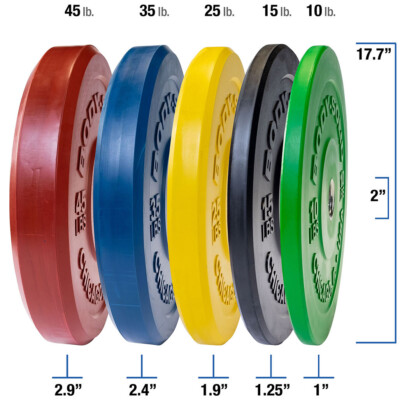 Chicago Extreme Color Bumper Plates 10, 15, 25, 35, 45