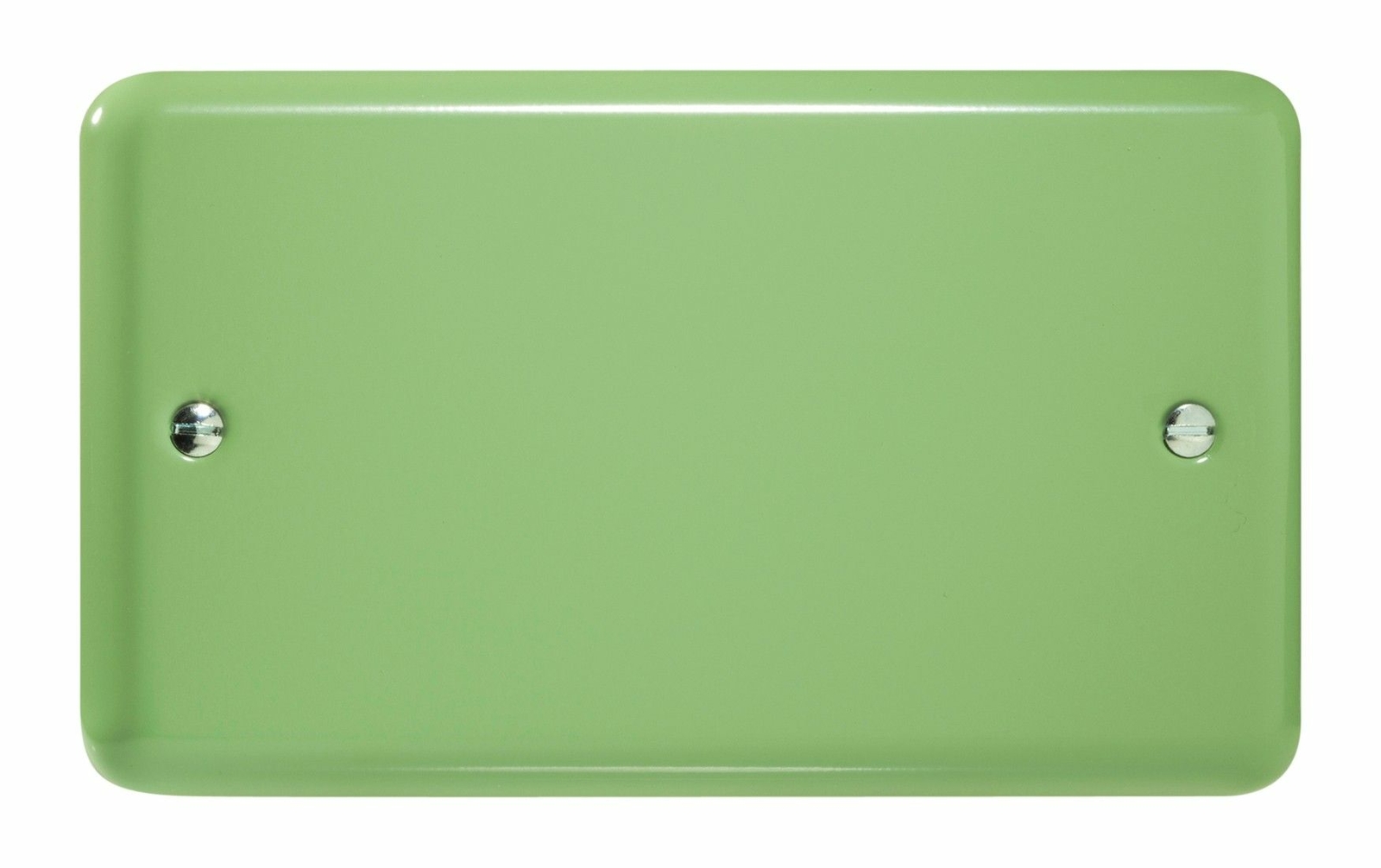 Varilight XYDB.BG Lily Pastel Beryl Green 2 Gang Double Blank Plate