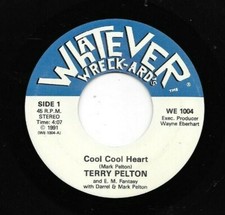 TERRY PELTON / E.M. FANTASY * 45 * Cool Cool Heart * 1991 * MINT NW * WHATEVER