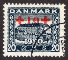 DENMARK 1921 SC #B2 VF U 2nd  Semi-Postal cv $60.00  *Bay Stamps*