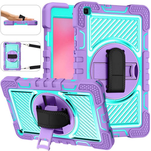 For Samsung Galaxy Tab A A7 A8 S6 S7 S8 Tablet Shockproof Stand Case Cover Strap - Picture 66 of 73