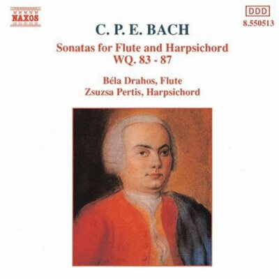 C.P.E. Bach: Sonatas for Flute and Harpsichord, WQ . 83-87, , Good