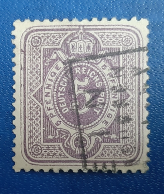D.S.T. - Fünfundzwanzig Germany Stamp Deutsches Reich 5 Pfennige 1875 Crown Mi. Nr. 32