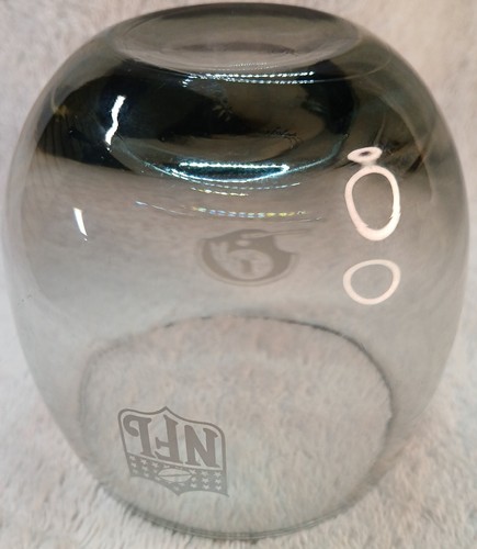 Bicchiere da whisky vintage Washington Redskins NFL 3" fumè lowball vetro Rolly Po - Foto 8 di 14