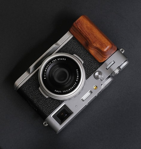 Wood QR L Handle Grip + Alloy Baseplate For Fujifilm X100vi X100 Vi 6 Six Camera - Picture 51 of 55