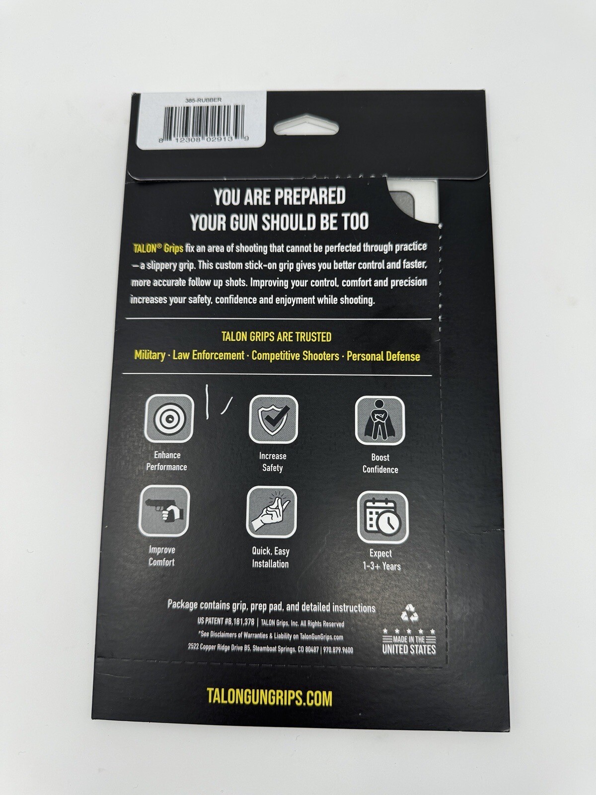 Talon Grips Glock 48, Glock 43X Black Rubber Adhesive Grips 385R 812308029139 eBay