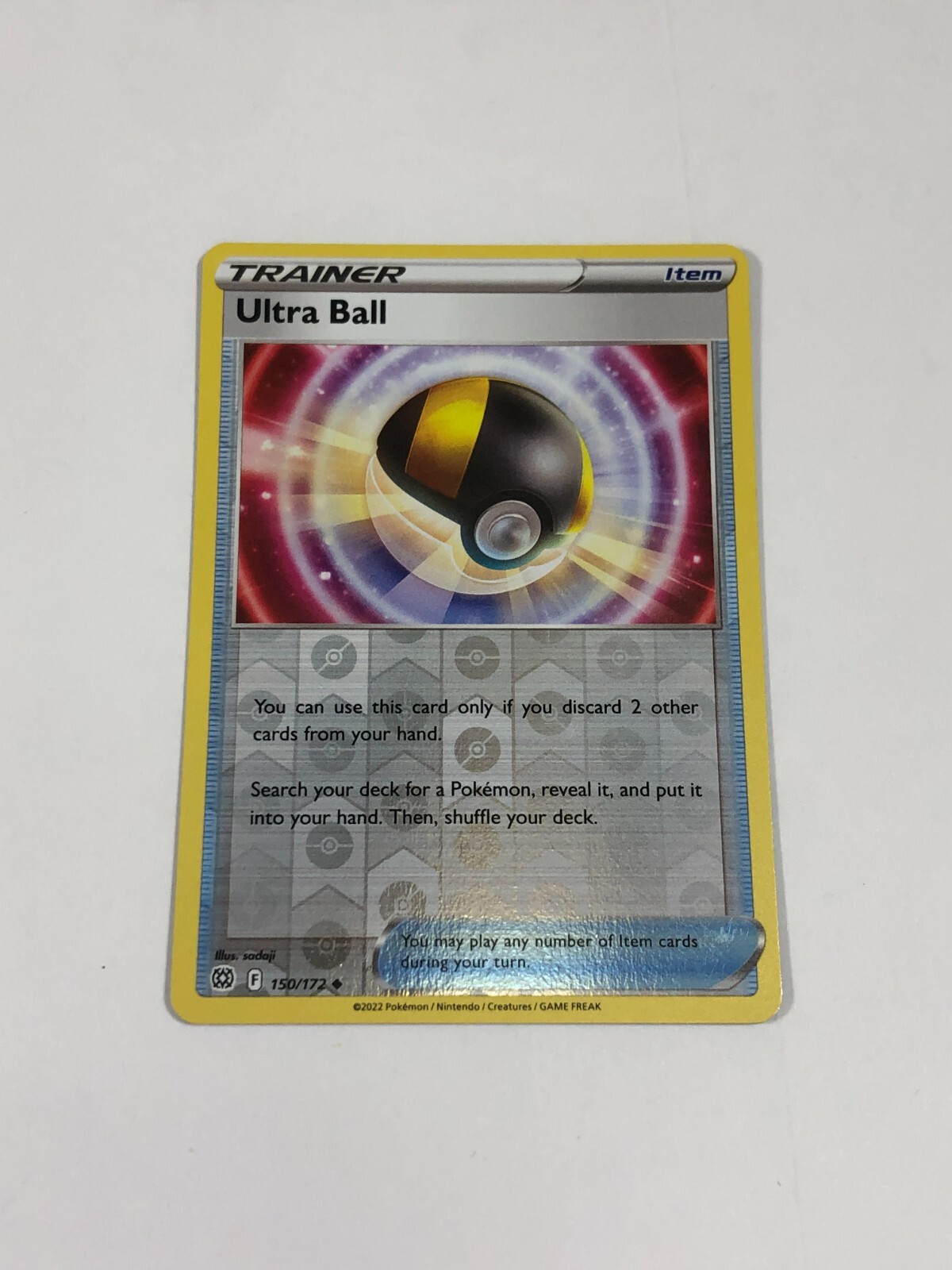 Pokemon Card Brilliant Stars Reverse Holographic Ultra Ball 150/172