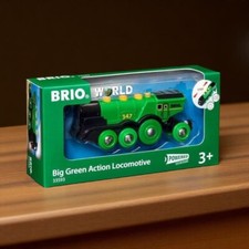 Brio 33593 Big Green Action Locomotive Unused Japan RE932