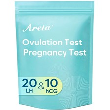 Areta Ovulation  Pregnancy Test Strips, 20 LH  10 hCG 20LH 10HCG, Blue