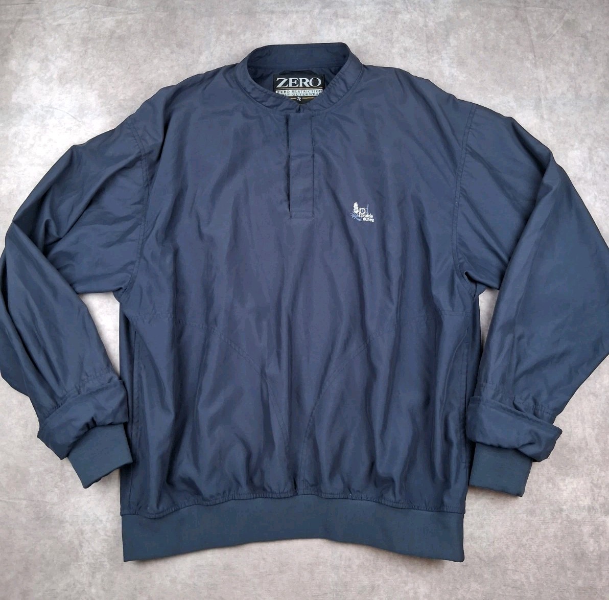 Zero Restriction Pullover Jacket Mens Large Navy … - image 2