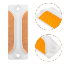 Reflectores de buzón acrílico 6 piezas 4,6X1,7X1,2 pulgadas para coches condiciones de baja visibilidad