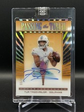 2022 Donruss Clearly TUA TAGOVAILOA Passing The Torch ON CARD Auto /99 Dolphins