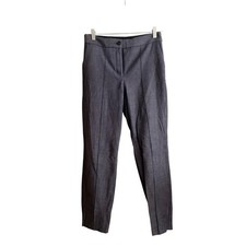 Express Womens 4R Grey High Rise Ankle Stretch Dress Pants Seam Front