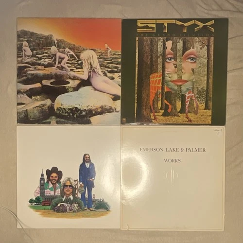 Vinyl Record LP Lot Rock Led Zeppelin Styx America Emerson Lake & Palmer 1970s