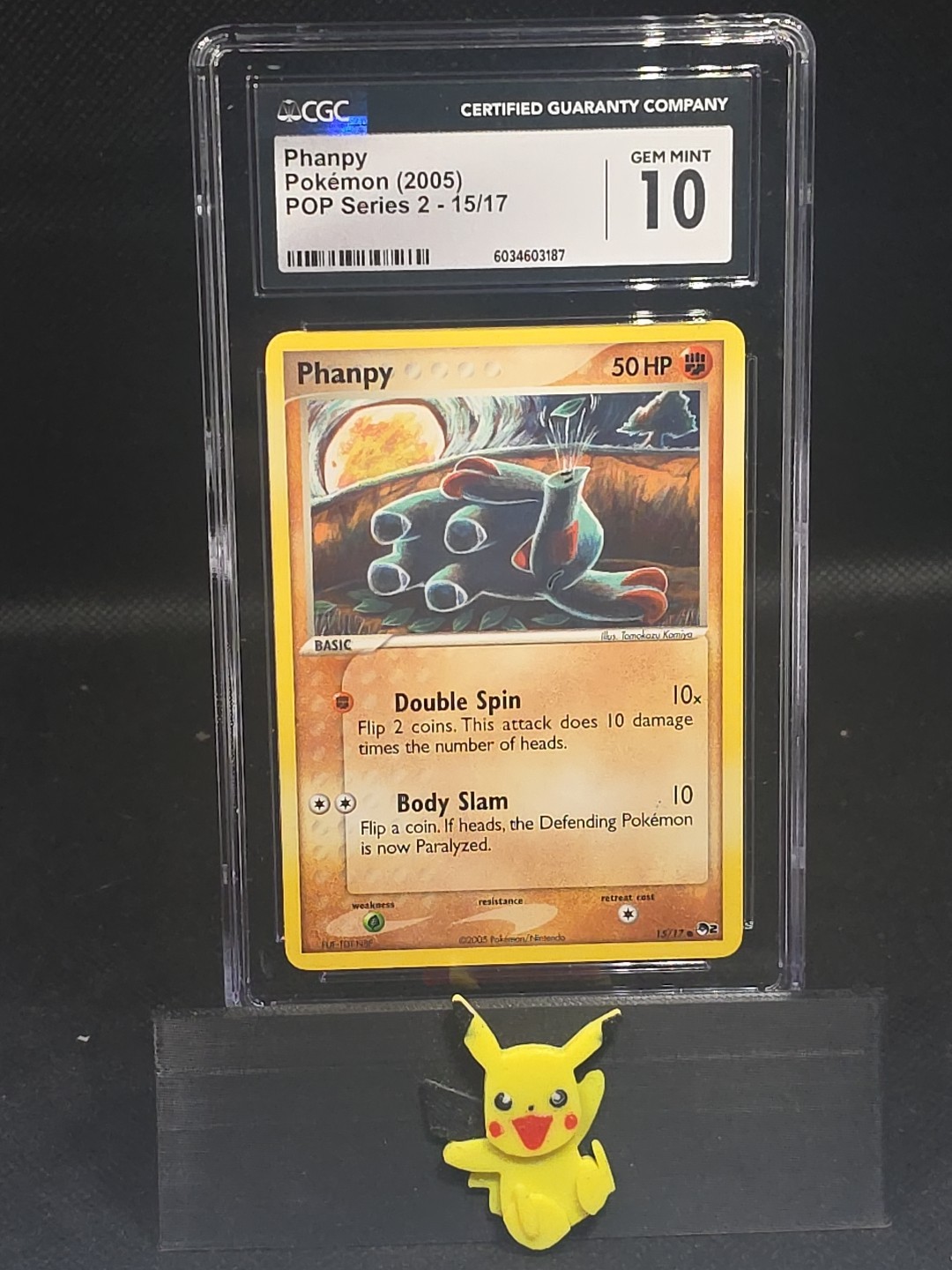 Pokémon TCG Phanpy 15/17 POP Series 2 2005 CGC GEM MINT 10